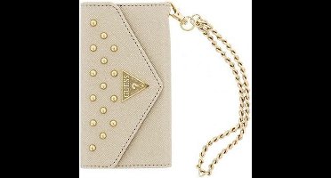 iPhone 5S/5 hoesje - Guess - Beige - Kunstleer