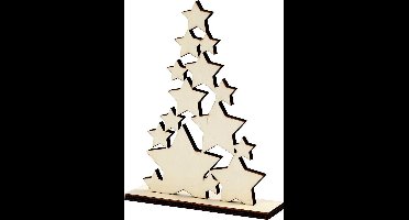 Kerstboom. H: 19.6 cm. D: 4 cm. B: 14.7 cm. 1 stuk
