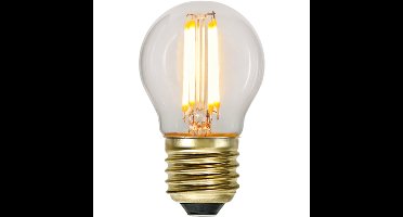 3 standen - Kogellamp - E27 - 4W - Super Warm Wit <2200K - Filament - Helder
