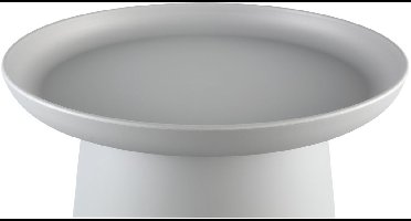 PTMD Nicca Bijzettafel- 50 x 50 x 46,5 cm - Polypropyleen - Grijs