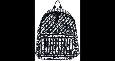 LACOSTE Vrije tijd rugzak Rugzak met laptopvak Backpack Mono Noir Blanc Donkerblauw
