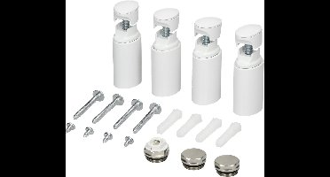 Badkamerradiator Elektrisch met verwarmingselement 600W 500x800 mm Wit recht met zijaansluiting