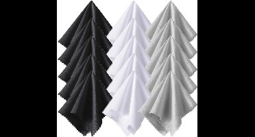 15 Stuks Microvezel Brillenpoetsdoeken - Ideaal voor Brillen, Schermen en Tablets