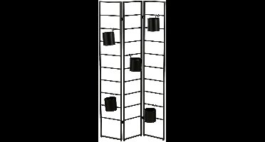 Mica Decorations Plantentafel Foldable - 86x12x150 cm - Ijzer - Zwart