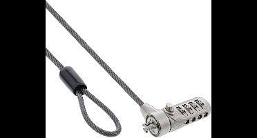 InLine® Notebook-veiligheidsslot, combinatie, 2m, 4,4mm