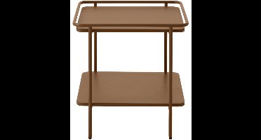 Giga Living Nachtkastje Yuba - Oranje Metaal - 45x45x44,3cm