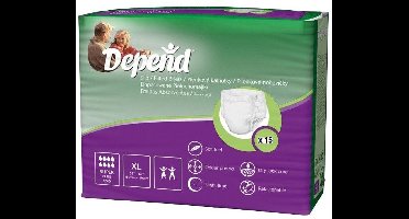 Depend Slip Super Plus Extra Large 15 stuks