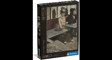 Clementoni - Puzzel - 1000 Stukjes - Degas "Dans un CafÃ©" - Puzzel Voor Volwassenen