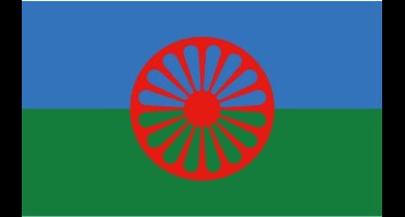 Vlaggenclub Zigeunervlag - Roma vlag 70x100cm - Windsterk & UV-bestendig