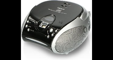 Lenco Draagbare Radio CD Speler - Stereo FM Radio en AUX – Werkt ook op batterijen - SCD-24 Zwart