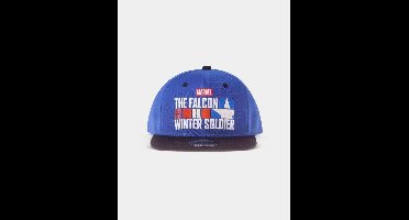 Marvel The Falcon And The Winter Soldier - Logo Snapback Pet - Blauw