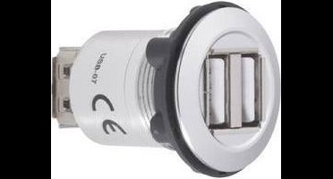TRU COMPONENTS USB-07 Dubbele USB-inbouwbus 2.0 Bus, inbouw 2x USB-bus type A naar 2x USB-bus type A Inhoud: 1 stuk(s)
