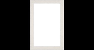 Passe-Partout Fotomaat 35x55 cm - Lijstmaat 40x60 cm - Lichtgrijs - Museumkarton - Fotolijst niet inbegrepen