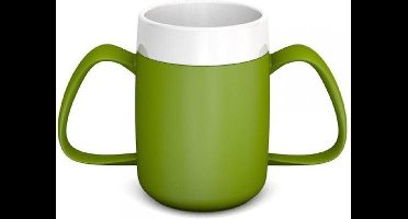 Conische Warmhoudbeker met Dubbel Handvat - Groen