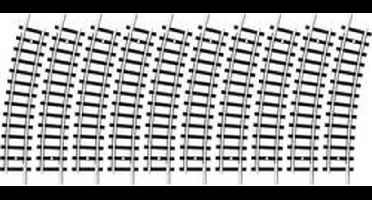 N Minitrix rails 14921 Gebogen rails 15 ° 295.4 mm 10 stuk(s)