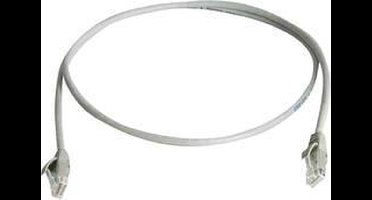 Telegärtner 100009031 RJ45 Netwerkkabel, patchkabel CAT 6 U/UTP 10.00 m Grijs Vlambestendig, Halogeenvrij 1 stuk(s)