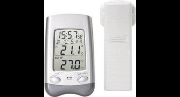 TFA Dostmann Wave 30.3016.54 Draadloze thermometer Zilver