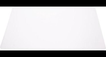 Placemat - Wit - Transparant - 43.5x28.5cm - PVC - (set van 12)