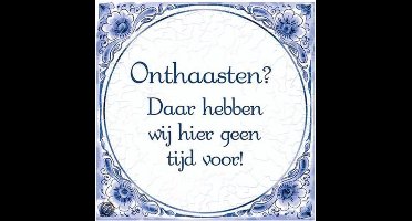 Tegels delfts blauw - Onthaasten