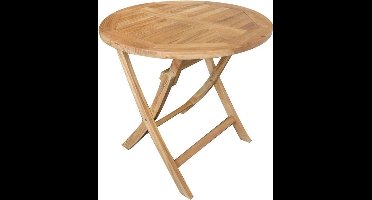 Klaptafel teak Milton rond 80cm