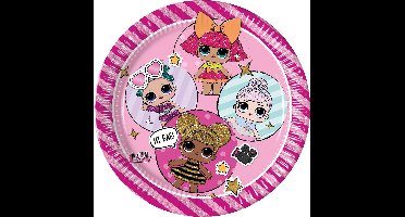 Vegaoo - 8 kartonnen metallic LOL Surprise borden