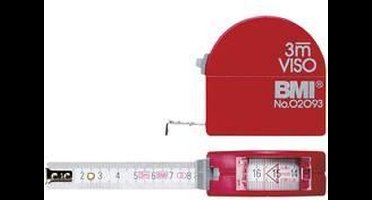 BMI Viso 405341010 Rolmaat 3 m Staal