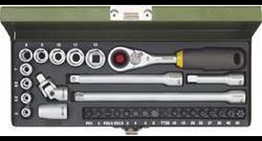 Proxxon Industrial 23078 Dopsleutelinzetstuk Metrisch 1/4 (6.3 mm) 32-delig
