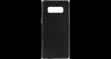 Shop4 - Samsung Galaxy Note 8 Hoesje - Harde Back Case Carbon Zwart