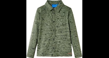 vidaXL - Kindershirt - 140 - gemêleerd - kakikleurig