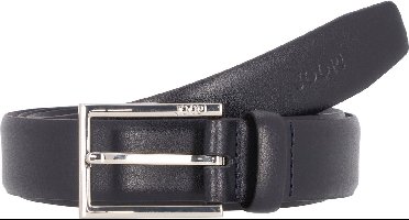 JOOP! Leren Riem Coll. Belt 3,0 CM W90 D`Blue Donkerblauw
