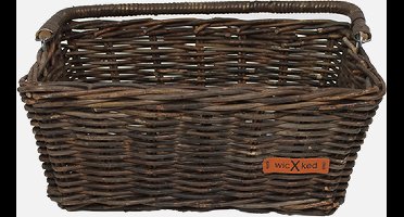 Wicked - Fietsmand - Boodschappen Mand - Rotan - Zwart - 22,5L
