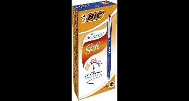 Balpen Bic Atlantis Metalen Clip Blauw