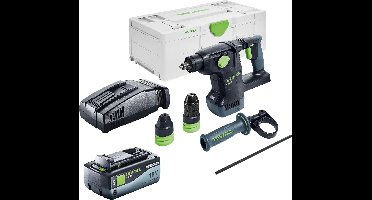 Festool KHC 18 EB-Basic accu combihamer 18 V 2,6 J SDS-Plus Brushless + 1x accu 8,0 Ah + snellader + Systainer