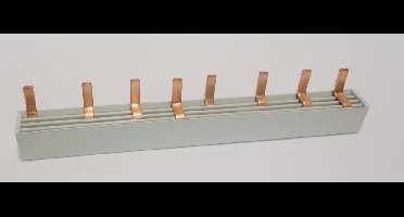 Aansluitkam pen 3-fase, 4-Polig, voor 3 aansluitingen, 12x pen