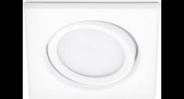 LED Spot - Inbouwspot - Torna Roluno - 5W - Warm Wit 3000K - Vierkant - Mat Wit - Aluminium