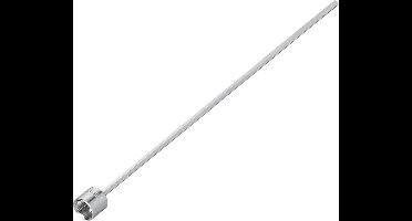 ProPlus Verlengadapter - 44 x 1.9 cm - Hoeksteun Uitdraaihulp - Pootuitdraaisteunsleutel - Geschikt voor bijna elk type caravan - Uitdraaisteun - Zilver