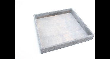 Dienblad Firmiana 20x20x4cm grijs