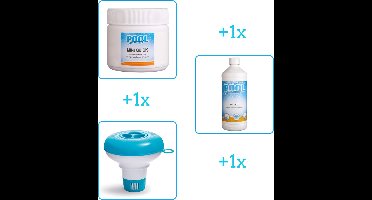 Zwembad Onderhoudsbundel - Zwembad Onderhoud Starterspakket bevat Chloor - Anti Alg en Chloordrijver - Ideaal voor kleinere Zwembaden (3-delig)