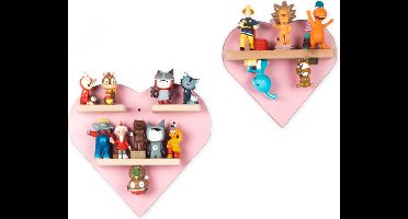 BOARTI Houten hartenset kinderplank Toniebox figuren wandplank Tonies Houten hartenset kinderplank Toniebox figuren wandplank Tonies