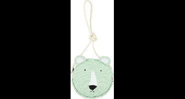 Trixie Kindertas - Mr. Polar Bear - Handtas Kind - Ronde tas - Groen