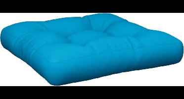 vidaXL - Palletkussen - stof - blauw