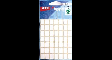Agipa witte etiketten in etui ft 9 x 13 mm (b x h), 343 stuks, 49 per blad
