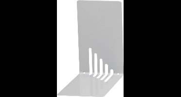 MAUL boekensteun metaal 14X8.5x14cm set 2 zilver