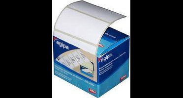 agipa verzendetiketten, 75 x 34 mm, wit, op rol