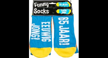 Paper Dreams Sokken Funny Socks 65 Jaar Katoen Oranje One-size
