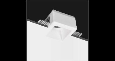 Ledmaxx Gips inbouwarmatuur vierkant 8x8cm voor 1x GU10 max. 35W | GU10 | Max 1x35W exclusief