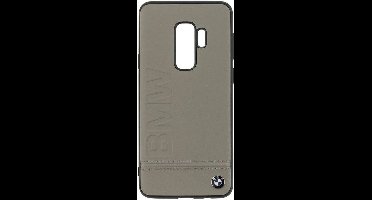 Beige hoesje BMW - Backcover - Stijlvol - Leer - Galaxy S9 Plus - BMW Edition