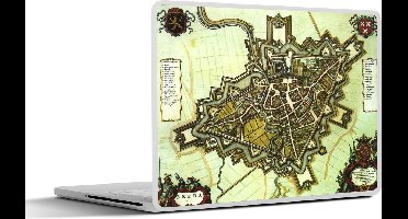 Laptop sticker - 14 inch - Kaart - Breda - Antiek - 32x5x23x5cm - Laptopstickers - Laptop skin - Cover
