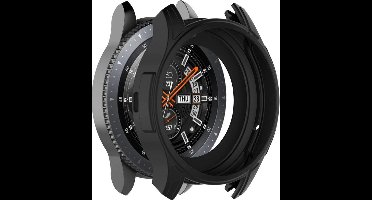 Shop4 - Samsung Galaxy Watch Gear Sport Case - Siliconen Zwart