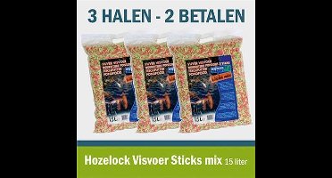 Hozelock - Visvoer - Sticks mix 15liter - 3 stuks